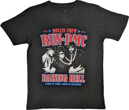Run DMC - Raising Hell Americana Heren T-shirt - S - Zwart