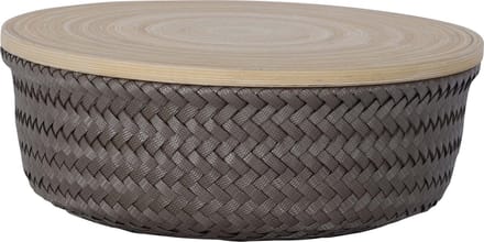 Handed By Wonder M - Opbergmand rond met deksel - taupe