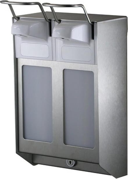 MediQoline | Zeep & desinfectiemiddeldispenser | 500 ml | RVS