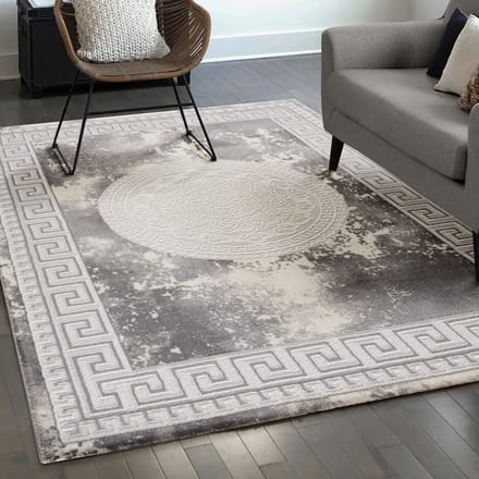 Harmony Oosters Vloerkleed Medaillon Grijs- 200x280CM