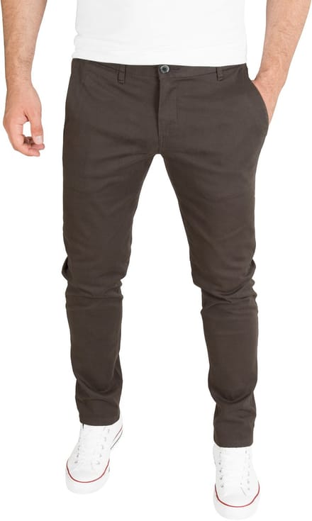 WOTEGA Heren Chinobroek Adriano – Slim Fit – Katoen Stretch – Grijs – 5-pocket