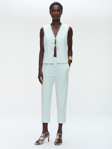 Villa structure tech jersay vest | Aloe - Aloe / S