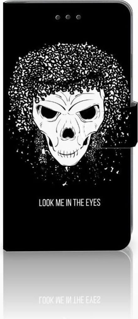 Telefoonhoesje met Naam Apple iPhone Xs Max Skull Hair