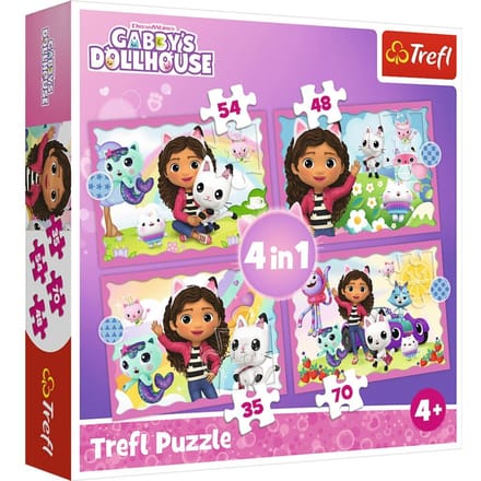 Gabby's Dollhouse - 4-in-1 puzzel