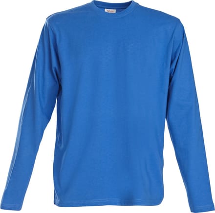 Printer HEAVY T-SHIRT L/S 2264016 - oceaanblauw - XXL
