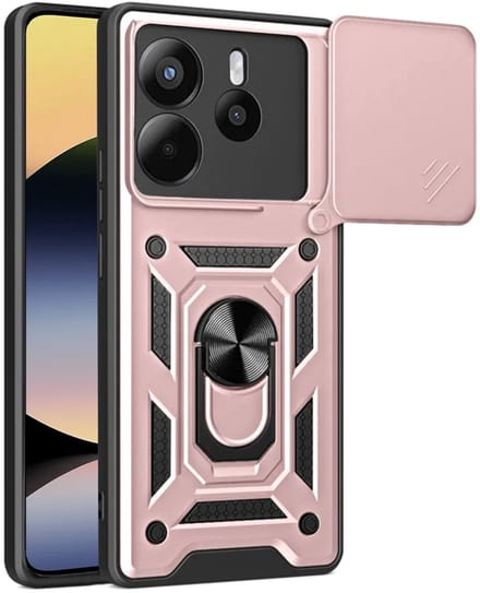 Hoesje geschikt voor Xiaomi Redmi Note 14 4G 164.8mm - Techsuit Camshield Back Cover - Roségoud