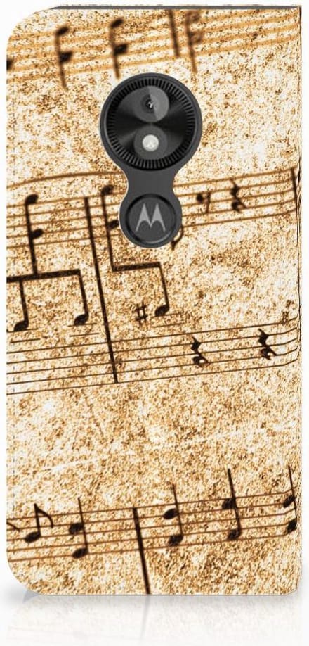 Standcase Hoesje voor Motorola Moto E5 Play Stand Case Bladmuziek