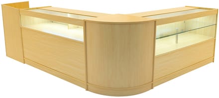 Gravity led winkelbalieset - esdoorn - 150/60 cm modules - 4-delig