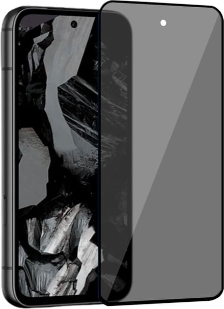 Geschikt voor Google Pixel 8a - Privacy Screenprotector - Beschermglas - Privé GuardCover