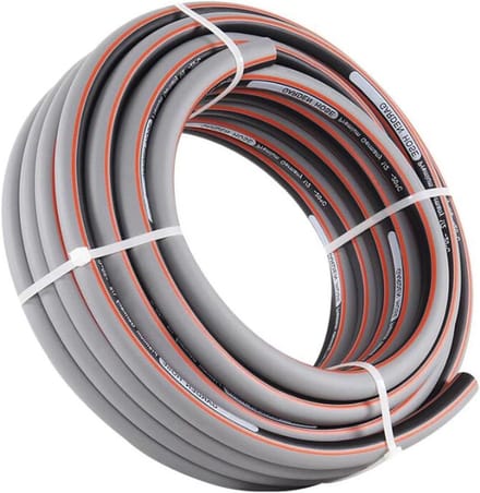 Tuinslang - Waterslang PVC - Tuin besproeien - Anti-knik - 125 mm ID - Grijs