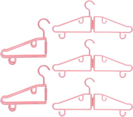 Inklapbare kleerhangers - Reis hangers - Ruimte besparen - Antislip ontwerp - 5 stuks - Roze