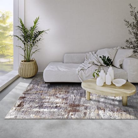 Flycarpets Elle Decoration - Imagination - Laagpolig Vloerkleed - Malard - Koper / Goud - 80x150 cm