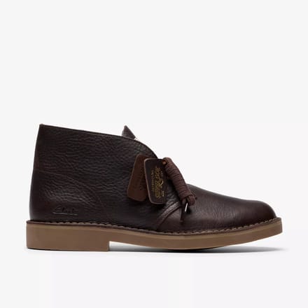CLARKS Desert Bt Evo. Heren Veterschoenen - Dark Brown Lea