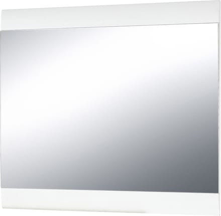 Spiegel Daisy Wit - MDF - Rechthoek - Breedte 87 cm - Hoogte 76 cm - Diepte 3 cm