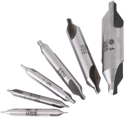 Dailygoody - Triton HSS Centering Boor Set - 6 Stuks, 60° voor Metaalbewerking