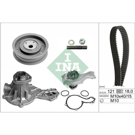 Schaeffler Ina Waterpomp + distributieriem set PowerGrip® INA 530 0162 30