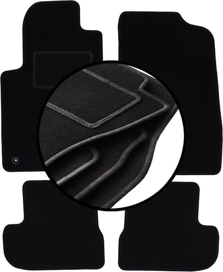 Complete set veloursmatten voor: Peugeot 207CC coupé, cabrio (2006-2012)