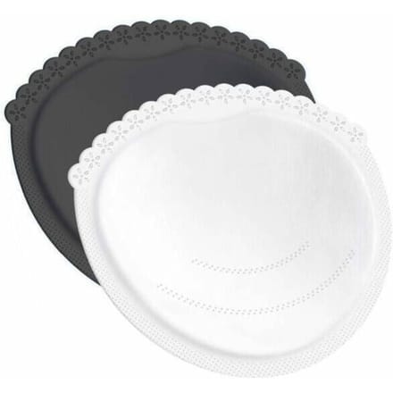 Difrax - Borstvoedingspads 40 stuks wit en zwart - wit / zwart