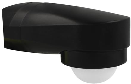 LED bewegingsmelder muur & hoek opbouw zwart 10m IP65