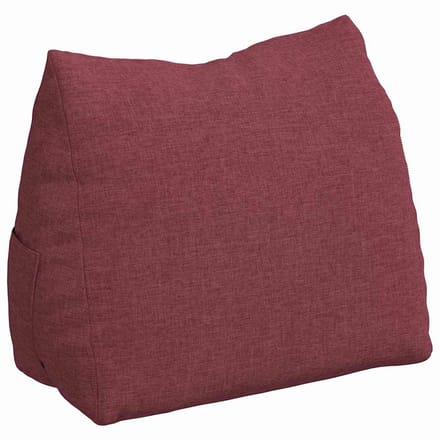 vidaXL Rugkussen Wijnrood 45 x 20 x 35 cm Stof