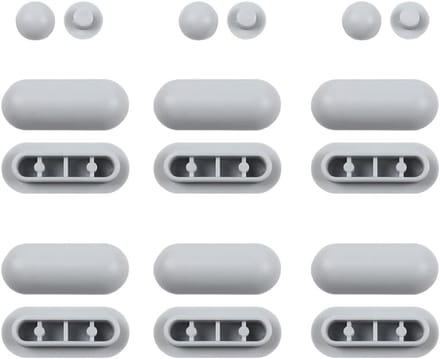Universele Vervangende Bumpers voor Toiletbril - 18 Stuks Rubberen Buffer Set