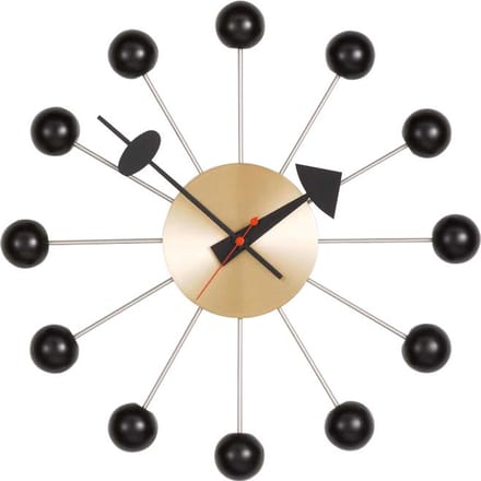 Vitra - Ball Clock - zwart