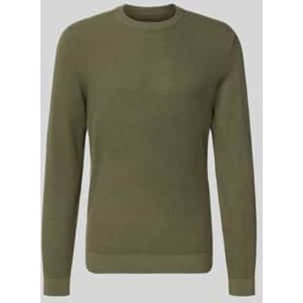 Gebreide pullover met ribboorden