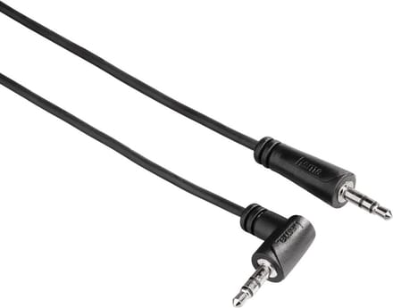 Hama audiokabel 3,5 jack 90° - 3,5 jack stereo 0,5m, 1 ster