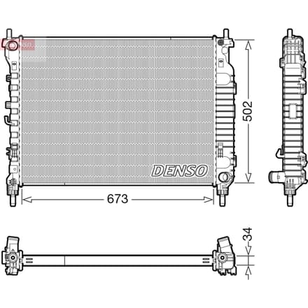 Radiator DENSO DRM20125