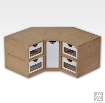 HobbyZone OM03 – Corner Drawers Module – Modulair Opbergsysteem met 5 Lades