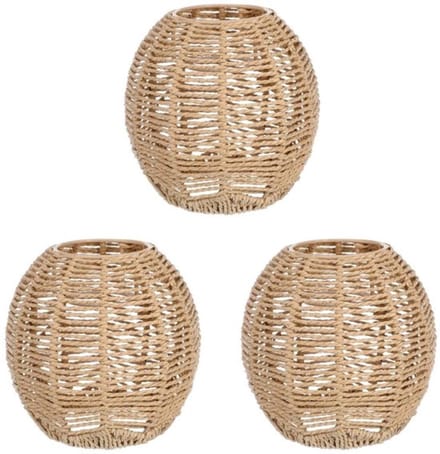 Store_7 - Geweven lampenkap - Retro rotan - Eenvoudig te installeren