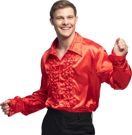 Boland - Shirt Party rood (L) - Volwassenen - Danser/danseres - 80's & 90's - Disco