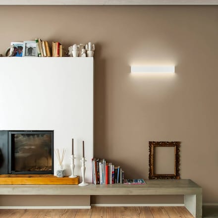 Linea Light LED wandlamp Box W2 bi-emissie, B 14 cm, wit, 2700 K