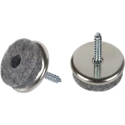 Fix-o-moll Meubelglijder Parketglijder - Schroefbaar - Vilt - Diam. 20mm - Rond - 16 Stuks
