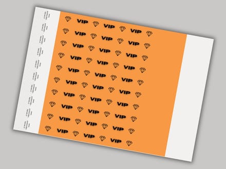 Tyvek Polsbandjes | VIP Oranje | 50 Stuks