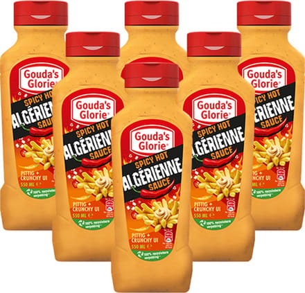 Gouda's Glorie - Spicy Hot Algerienne Sauce - 6x 550ml