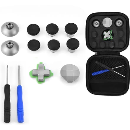 Mini Duimstick Dop Magnetische Vervangende Knop Kit voor PS4 XBOX ONE Joystick black