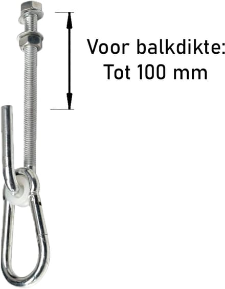 Schommelhaak met Karabijnhaak M12 Type J (1 stuk)