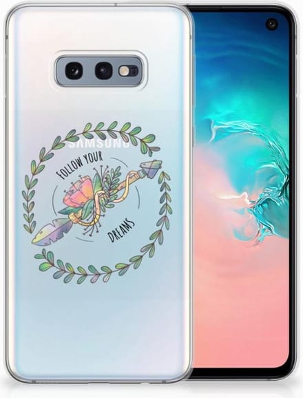 Back Cover voor Samsung Galaxy S10e Telefoonhoesje met Naam Boho Dreams