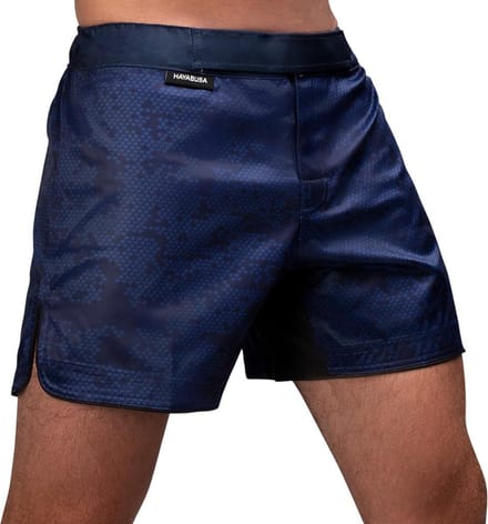 Hayabusa Hex Mid-Length Fight Shorts - Navy - Maat S