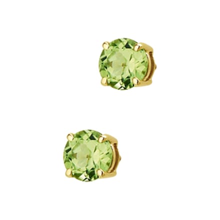 Marie-Celeste Oorknoppen Peridot - Goud