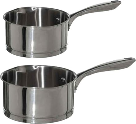 5Five - Steelpannen - Alle warmtebronnen - Set 2x - Dia 18 en 20 cm