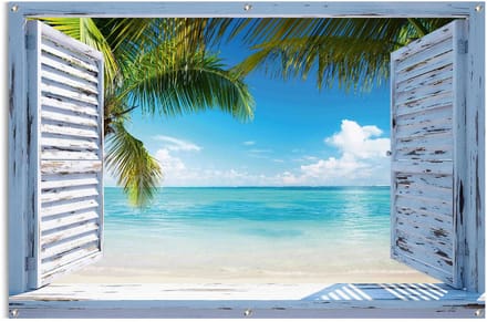 Tuinposter Tropisch strand - 80 x 120 - Canvas - REINDERS