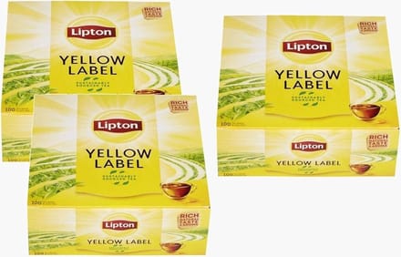 Lipton thee Yellow Label Tea value Pack 3 x100 tea bags = 300 tea bags