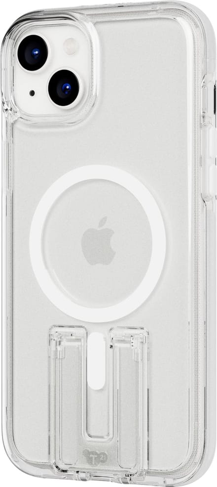 Tech21 Evo Crystal Kick - iPhone 15 Plus hoesje - Schokbestendig telefoonhoesje -Transparant/Wit - 4,9 meter valbestendig - Flexshock