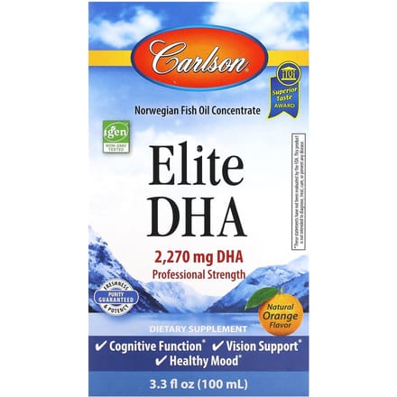 Elite Dha, Natuurlijke Sinaasappel, 2.270Mg, 100Ml(3.3 fl oz)