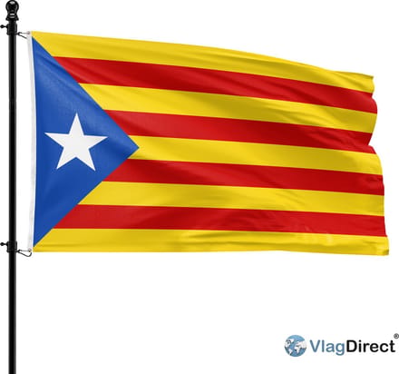 VlagDirect - Catalaanse vlag - Catalonië vlag - 90 x 150 cm.