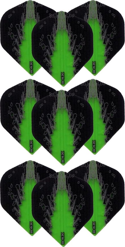 Darts Set - High Impact – 3 sets (9 stuks) – darts flights – Best Getest - Groen