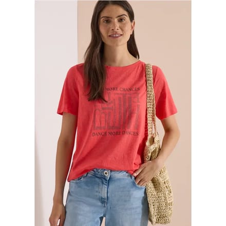 Shirt met uitgebleekt effect