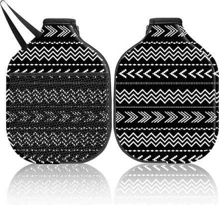 Pickleball Paddle Cover - Racket Tas - Racket Beschermen - Machinewasbaar Neopreen - 30 x 20 cm - Abstract Patroon